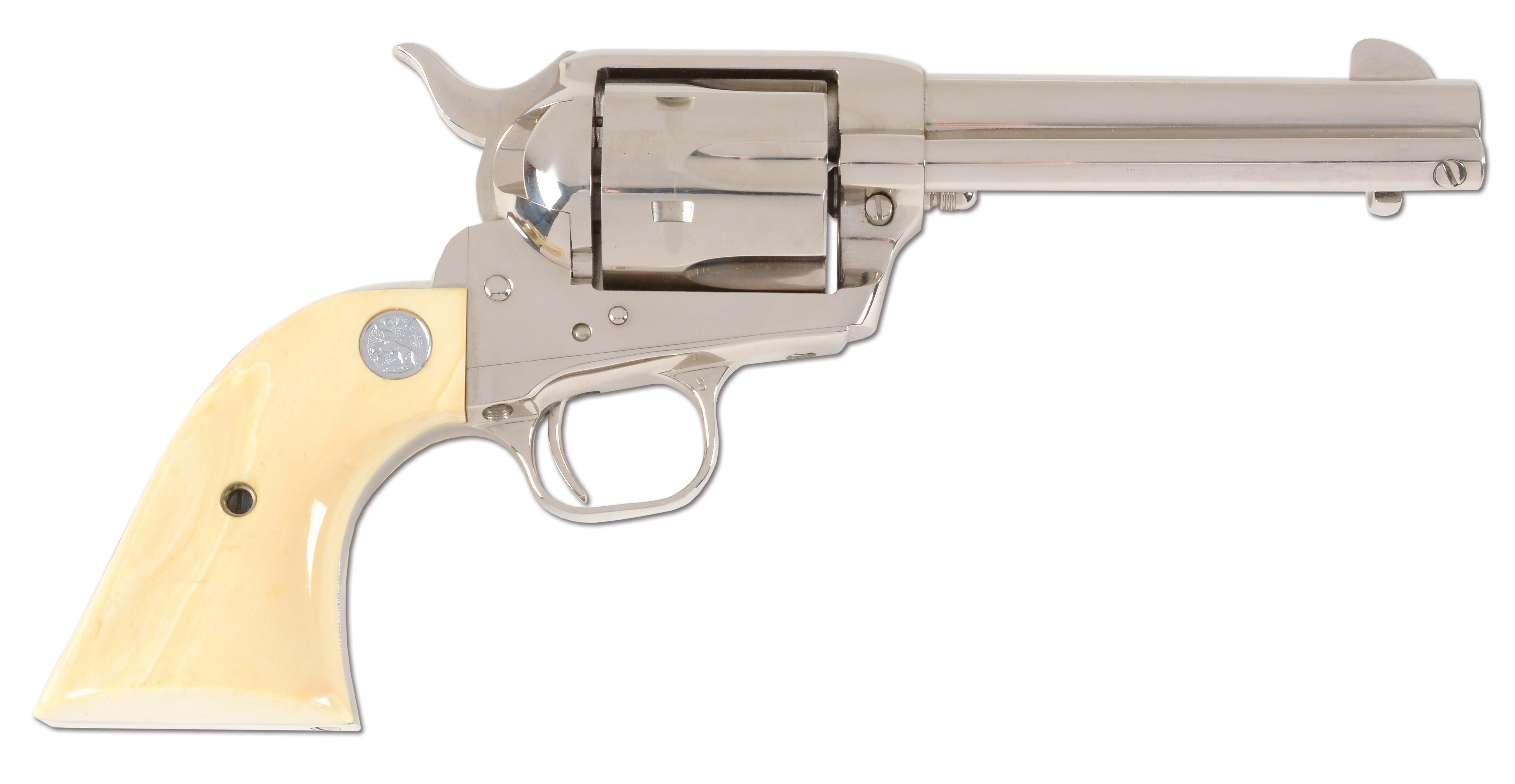 M) COLT SINGLE ACTION ARMY .45 ACP REVOLVER WITH CASE - auctions  price  archive