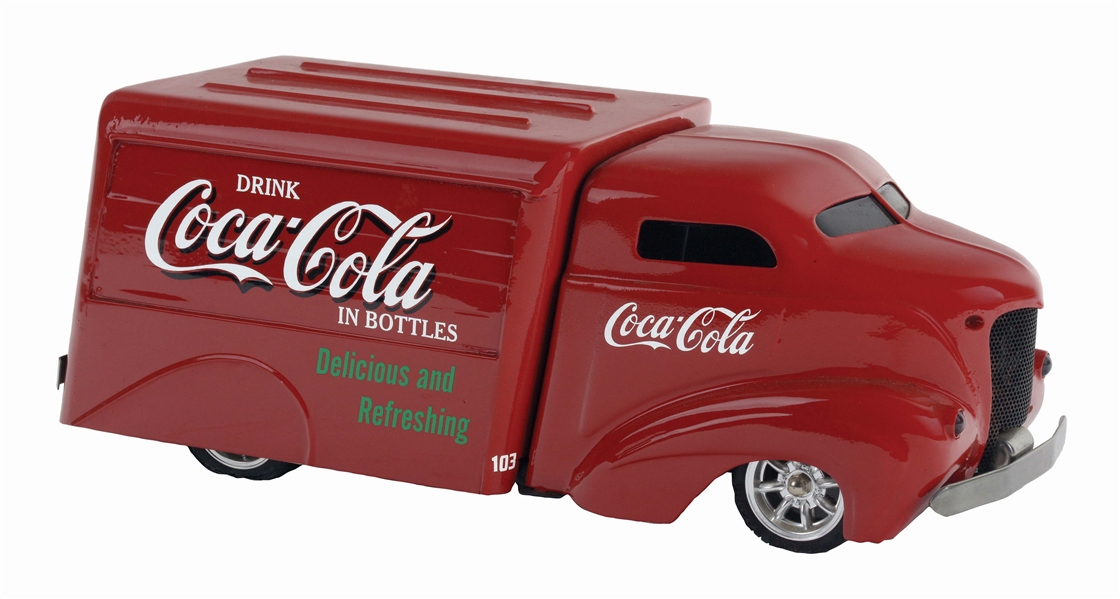 NICELY DONE CUSTOMIZED COCA-COLA TOY TRUCK.