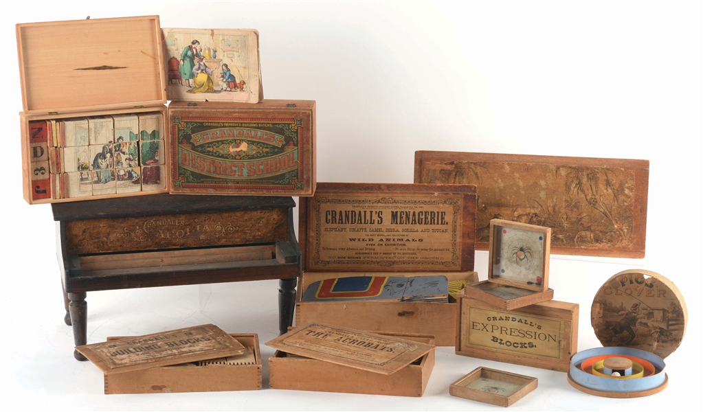 IMPRESSIVE COLLECTION OF ADVERTISEMENTS AND TOYS FROM CHARLES MARTIN CRANDALL.