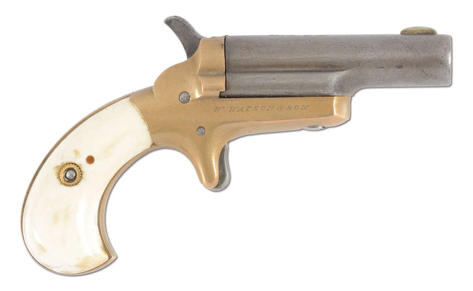 (A) COLT NO. 3 .41 RF DERRINGER RETAILED BY W. WATSON AND SONS, LONDON.