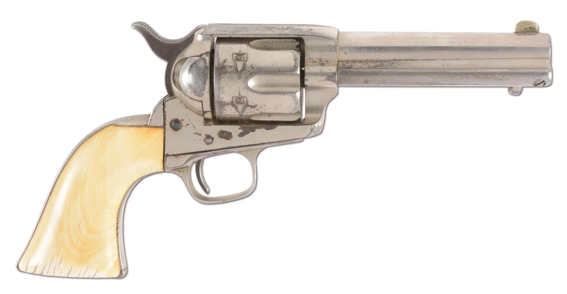 (A) COLT SINGLE ACTION ARMY .45 LONG COLT REVOLVER WITH FACTORY LETTER.