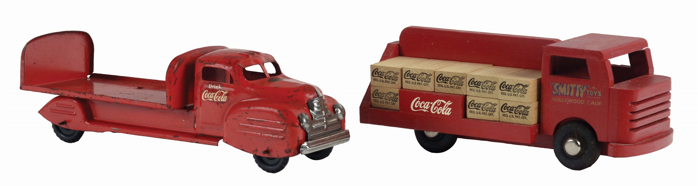 LOT OF 2 COCA COLA SMITH-MILLER AND LINCOLN TRUCKS.