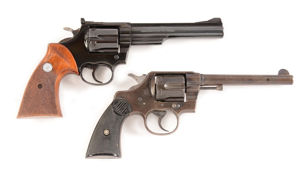(C) LOT OF TWO: COLT TROOPER MKIII AND COLT ARMY SPECIAL 38 REVOLVERS.