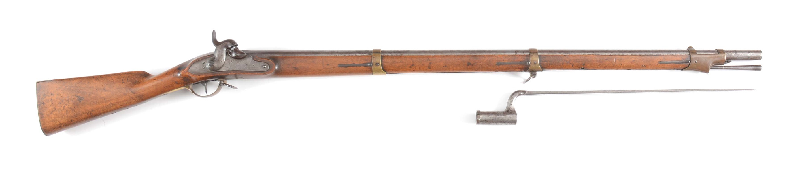 (A) NEISSE 1843 .74 CALIBER PERCUSSION RIFLE WITH BAYONET
