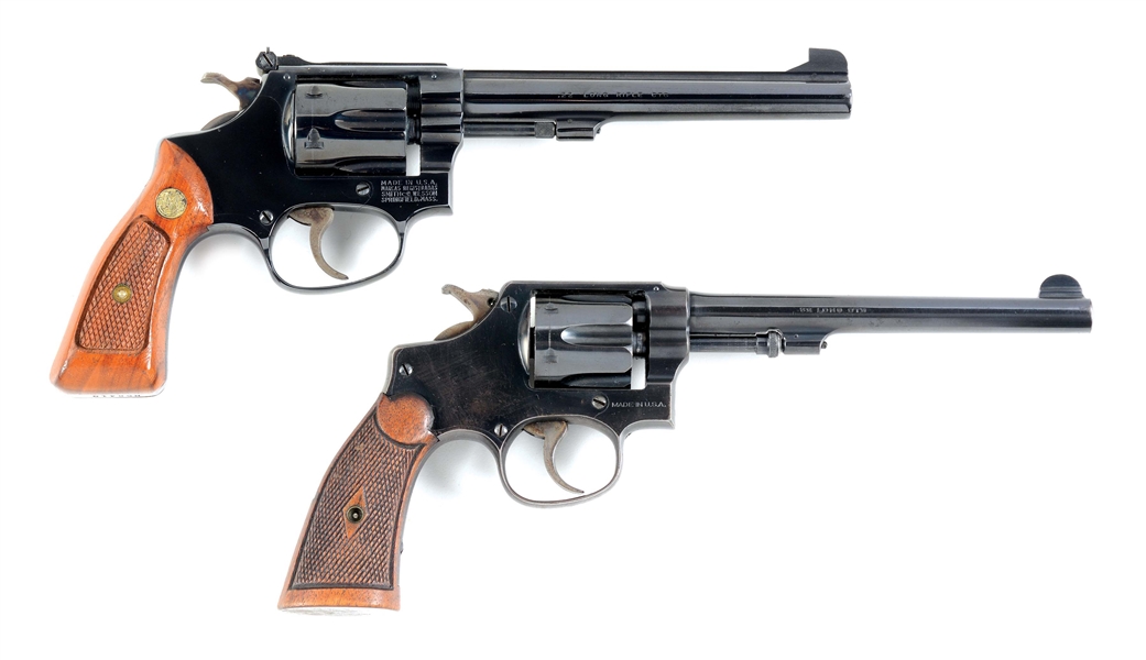 (C) LOT OF 2:MODEL 35-1 AND 32 HE THIRD ISSUE SMITH & WESSONS.