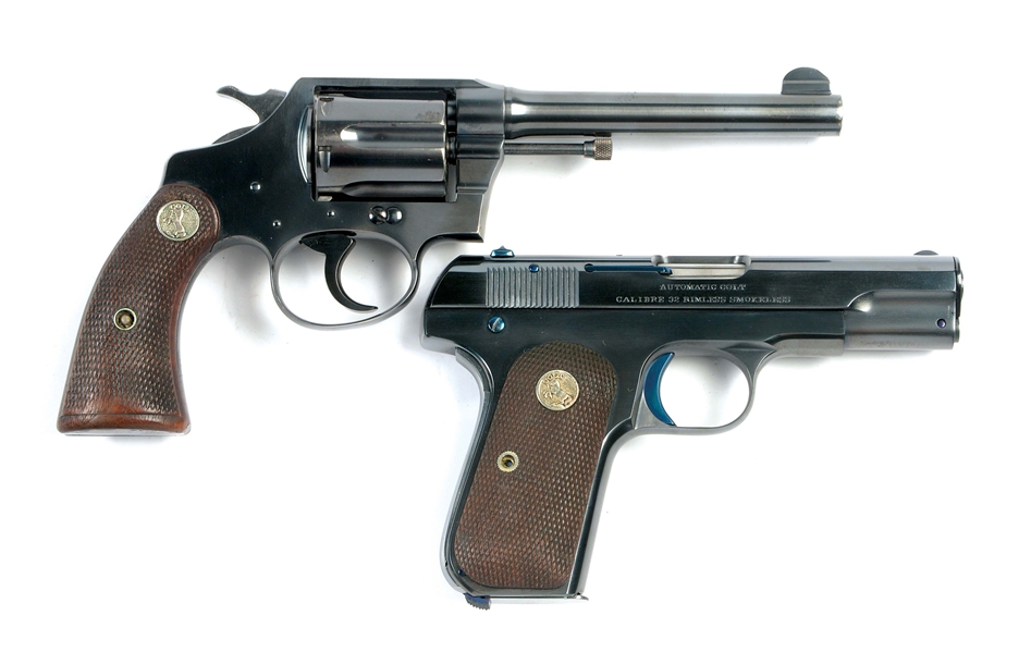 (C) LOT OF TWO: TWO FINE PRE-WAR COLT CLASSIC FIREARMS.