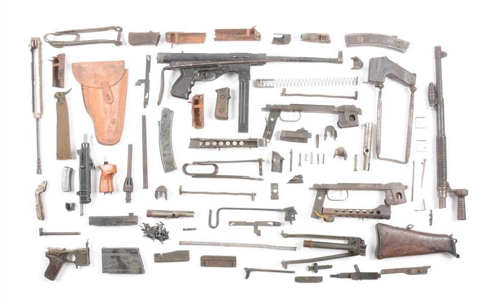 LOT OF SIX: FIVE PARTS KITS AND ONE DUMMY GUN