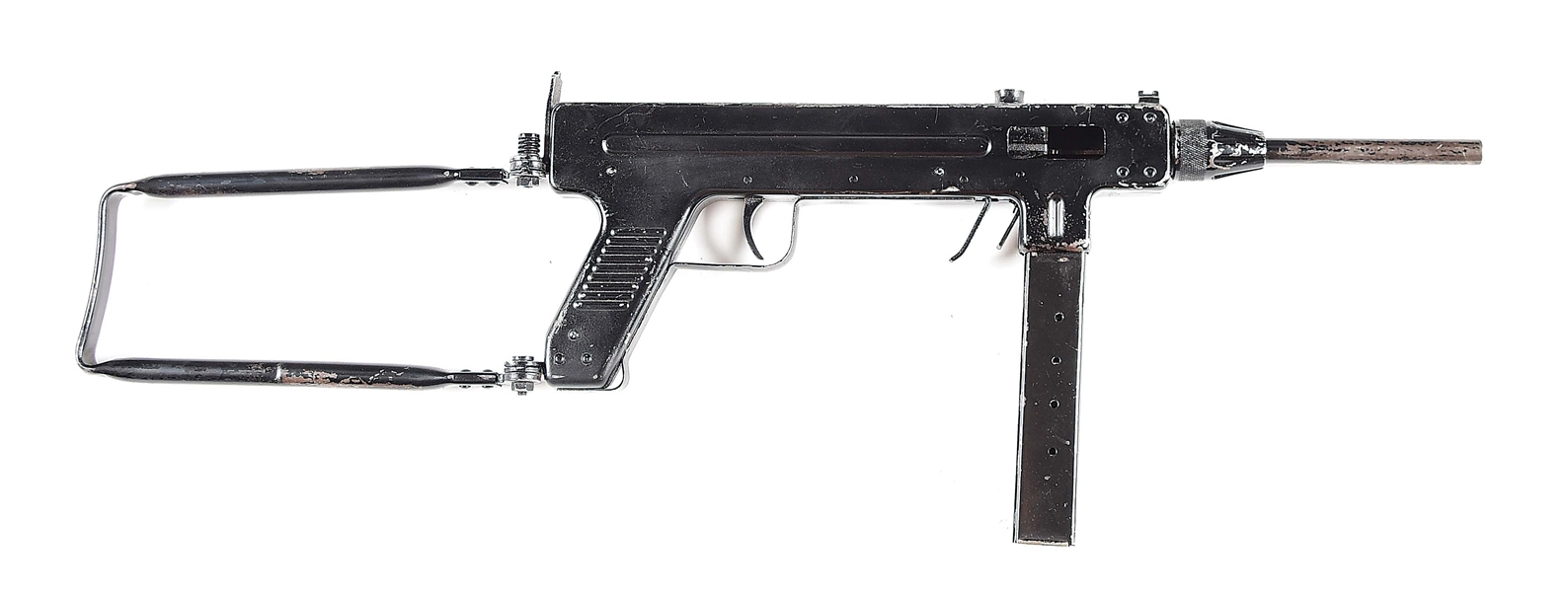 (N) UNUSUAL EARLY PRODUCTION VENEZUELA CREST “F.A.P.” MARKED MADSEN M-50 MACHINE GUN (PRE-86 DEALER SAMPLE).