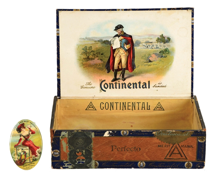LOT OF 2: CONTINENTAL CUBES TOBACCO ITEMS.