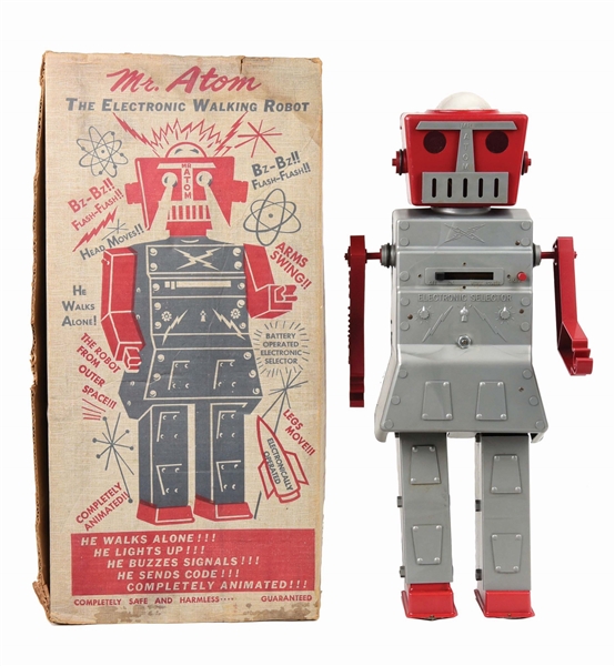 MR. ATOM BATTERY-OPERATED ELECTRONIC WALKING ROBOT.
