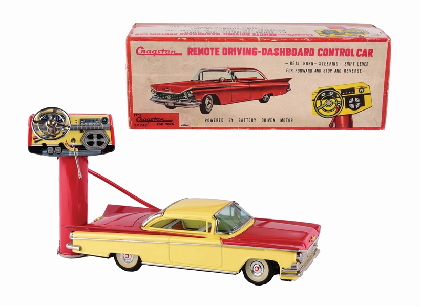 JAPANESE CRAGSTON TIN-LITHO BATTERY-OPERATED REMOTE CONTROL 1959 BUICK.