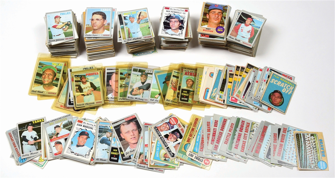 OVER 500 1960S AND 1970S BASEBALL CARDS.