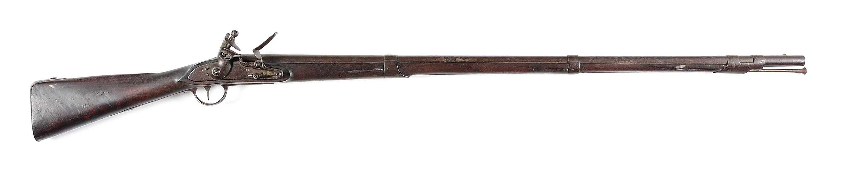 (A) UNMARKED MODEL 1812 FLINTLOCK .69 CALIBER CONTRACT RIFLE.