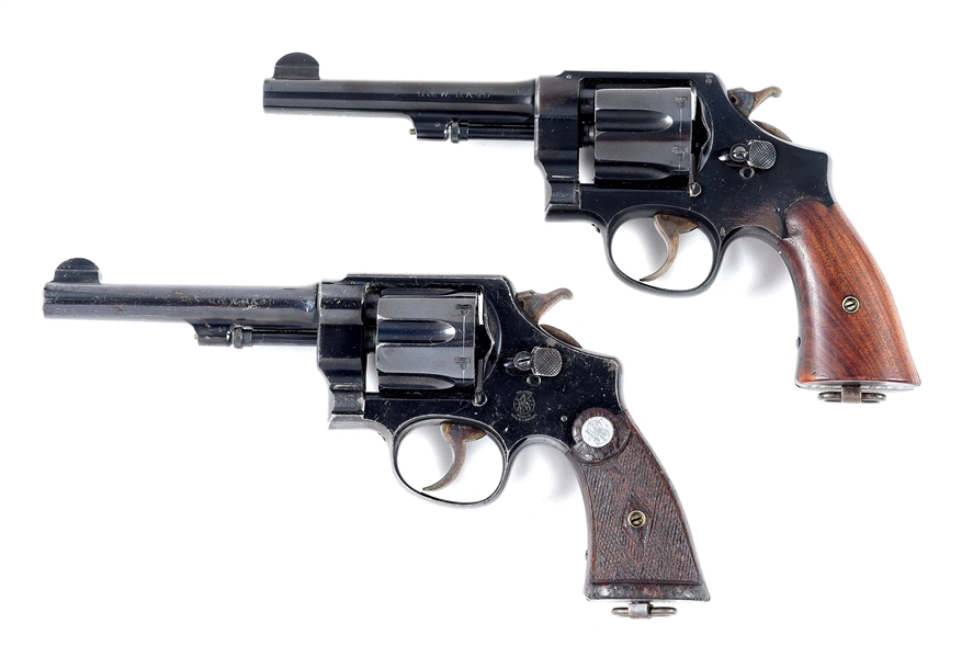 (C) LOT OF 2: SMITH & WESSON 1917 REVOLVERS 