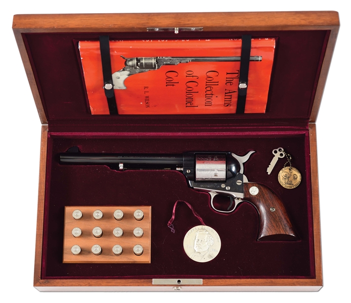 (C) COLONEL SAM COLT SESQUICENTENIAL SINGLE ACTION ARMY REVOLVER WITH CASE.