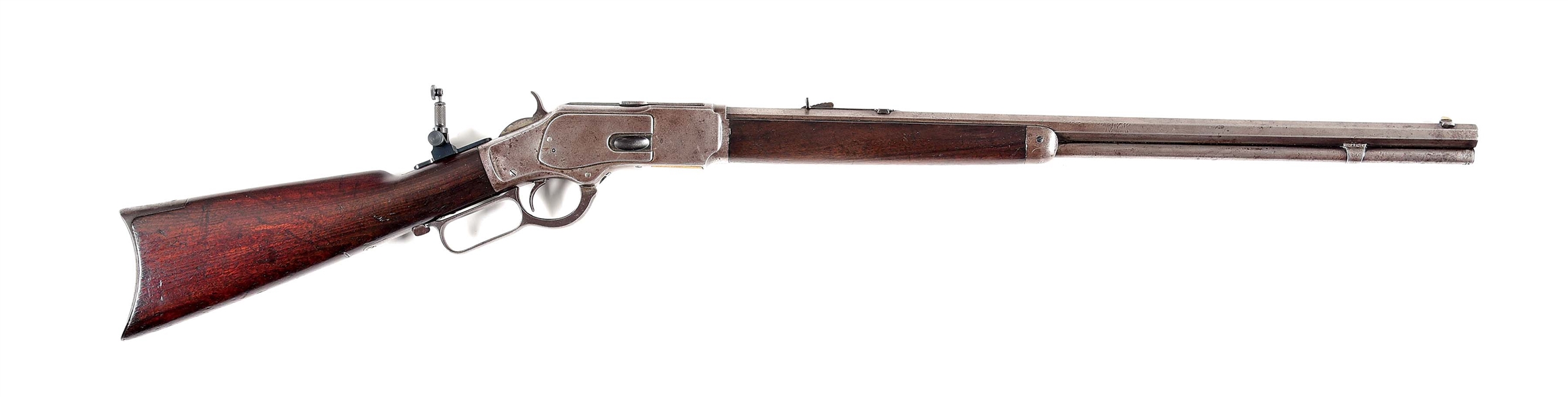 (A) WINCHESTER MODEL 1873 LEVER ACTION .32-20 WCF RIFLE 