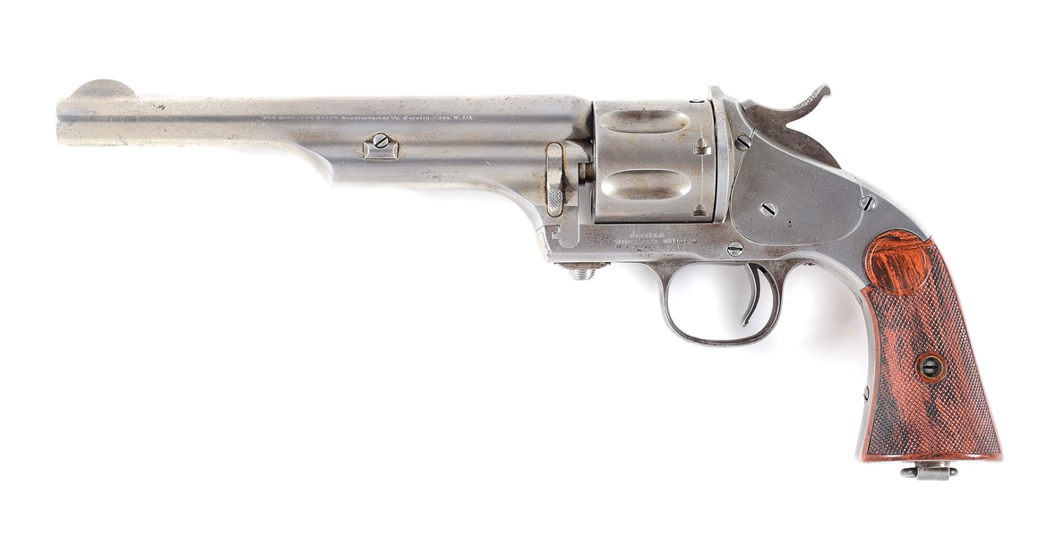 (A) MERWIN AND HULBERT 2ND MODEL FRONTIER .44-40 REVOLVER.