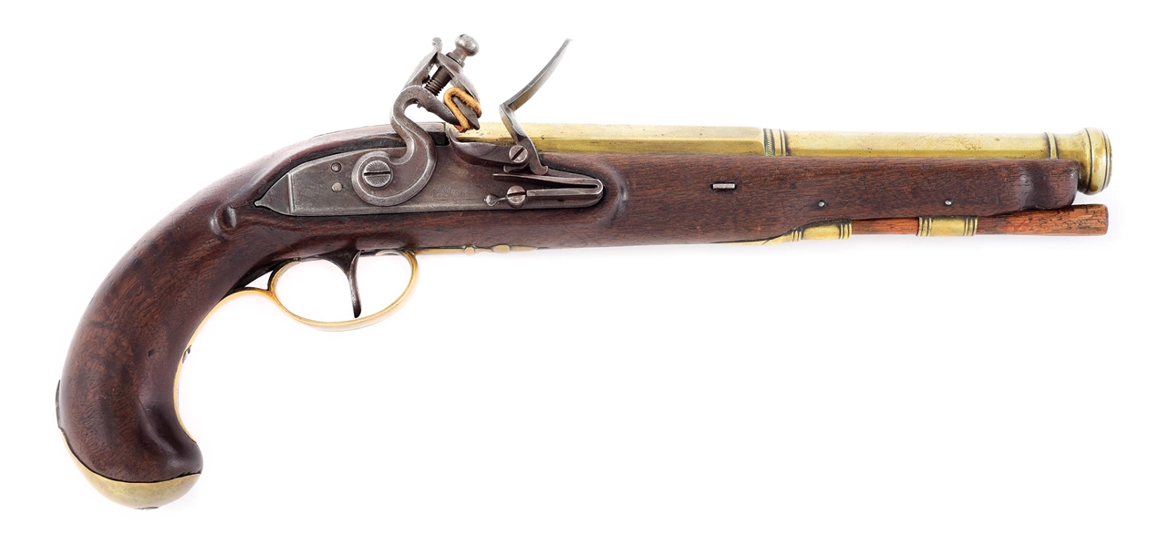 (A) RARE COMMONWEALTH OF PENNSYLVANIA FLINTLOCK PISTOL BY WISE.
