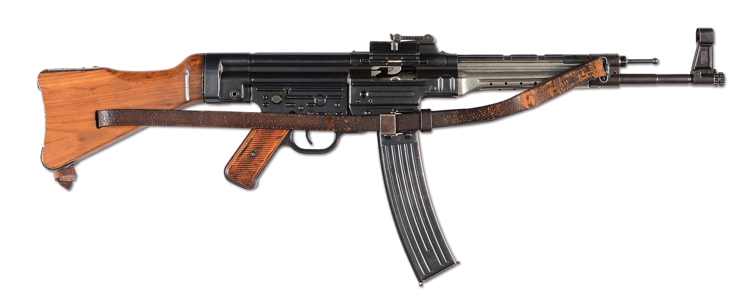 (N) EXCEPTIONALLY ATTRACTIVE GERMAN MP-44 MACHINE GUN WITH SLING (CURIO AND RELIC).