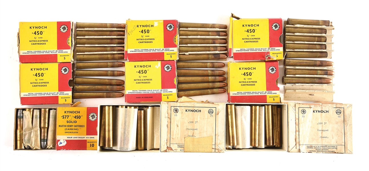 LOT OF 9 BOXES OF AMMUNITION.