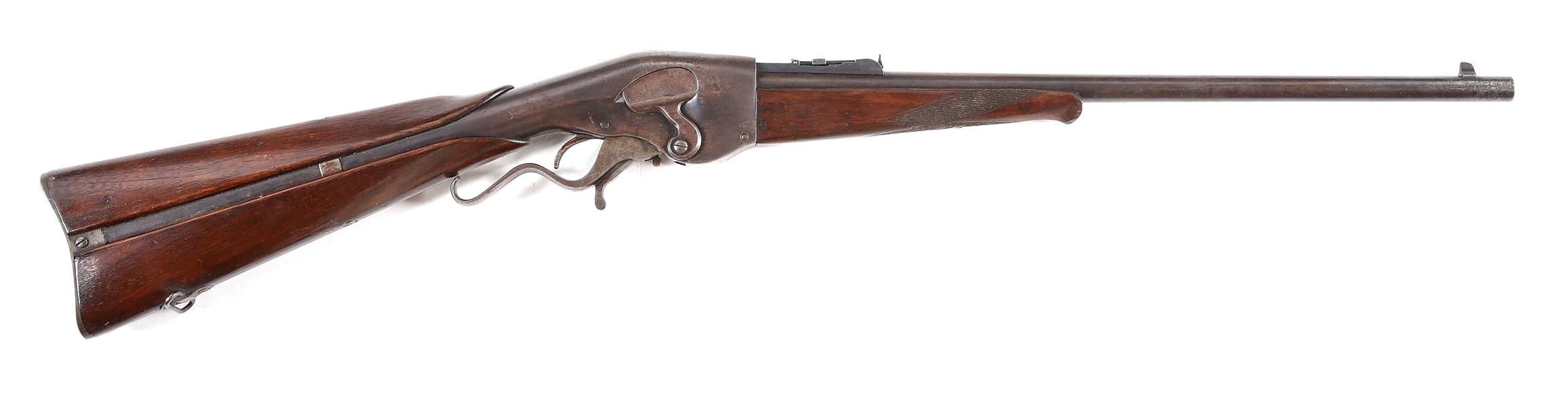 (A) EVANS REPEATER LEVER ACTION RIFLE.