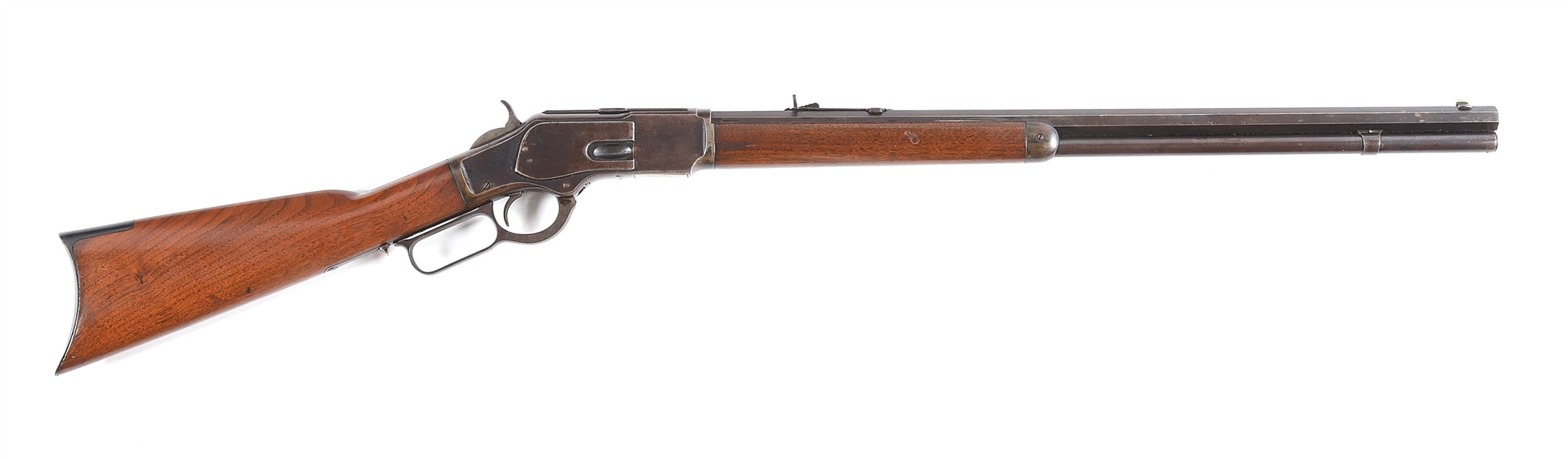 (A) WINCHESTER MODEL 1873 .38 WCF LEVER ACTION RIFLE.