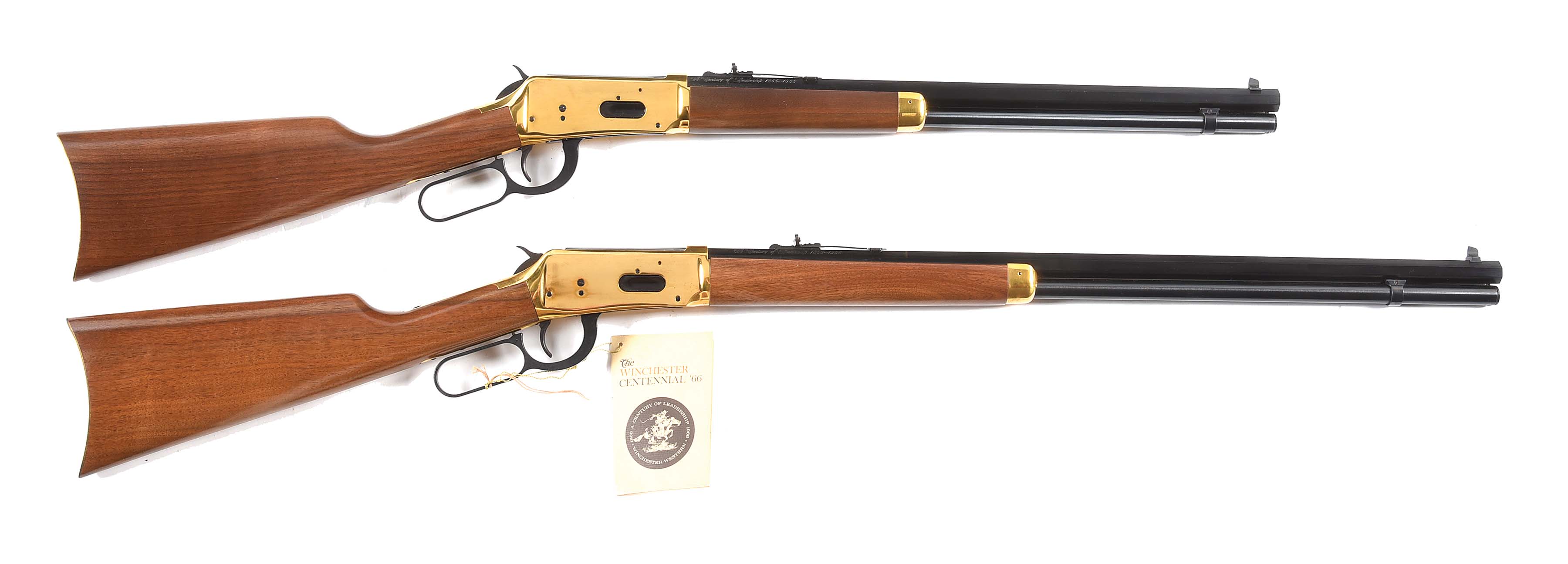 (C) LOT OF TWO: TWO WINCHESTER MODEL 1894 66 CENTENIAL .30-30 WCF LEVER...