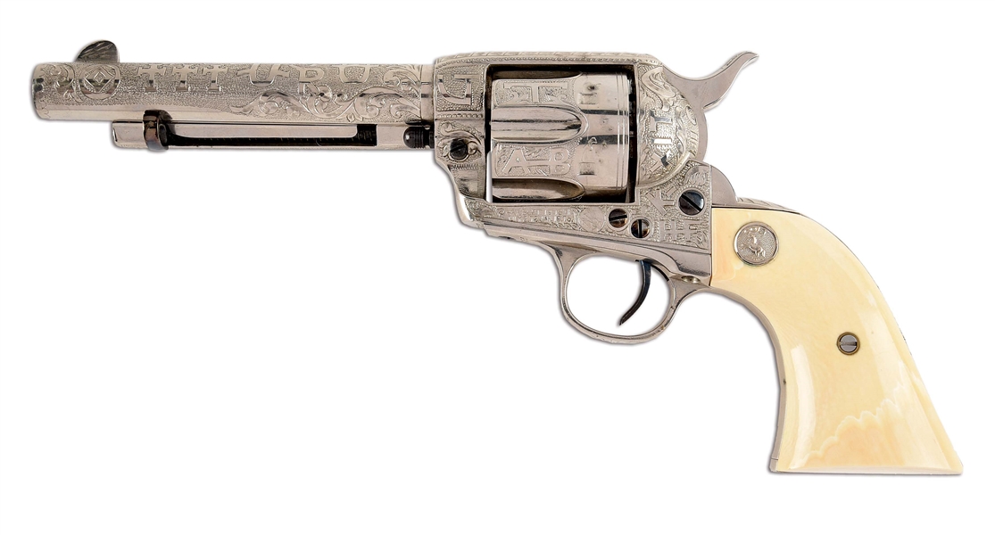 (C) COLT SINGLE ACTION ARMY .45 SINGLE ACTION REVOLVER 