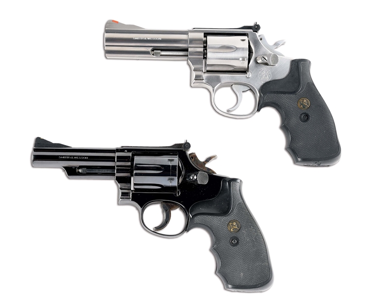 (M) LOT OF TWO: SMITH & WESSON MODEL 686-3 AND MODEL 19 .357 MAGNUM REVOLVERS. 
