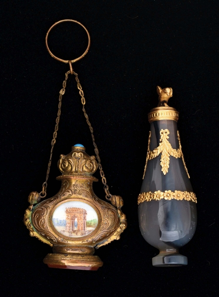 LOT OF 2: EARLY PERFUME BOTTLES.