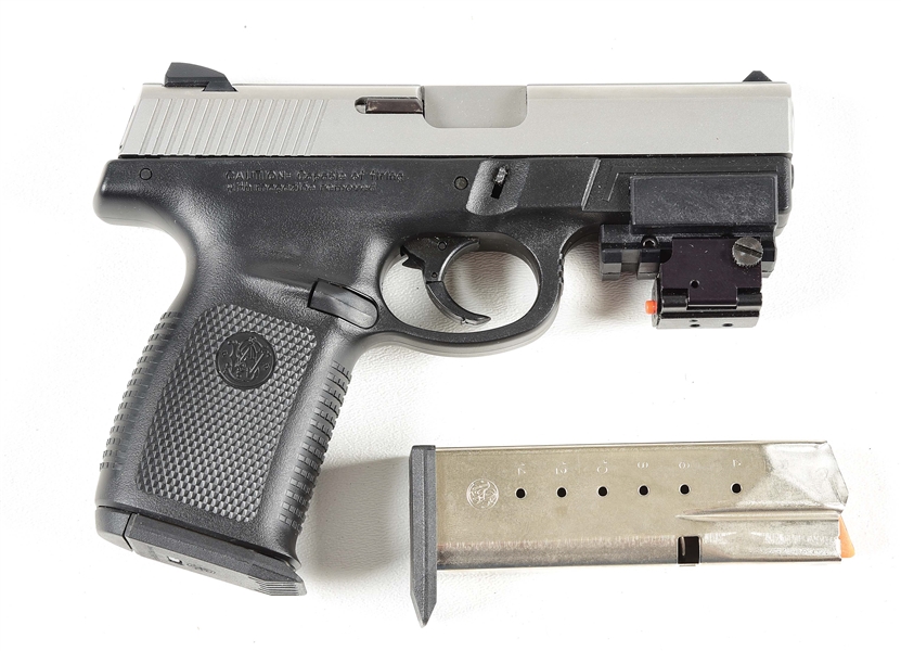 (M) SMITH & WESSON MODEL SW40VE .40 S&W SEMI-AUTOMATIC PISTOL WITH LASER SIGHT.