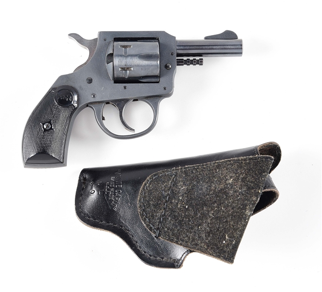(C) H&R MODEL 622 .22LR DOUBLE ACTION REVOLVER WITH HOLSTER.