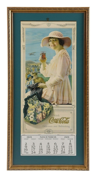 1919 COCA-COLA ADVERTISING CALENDAR.