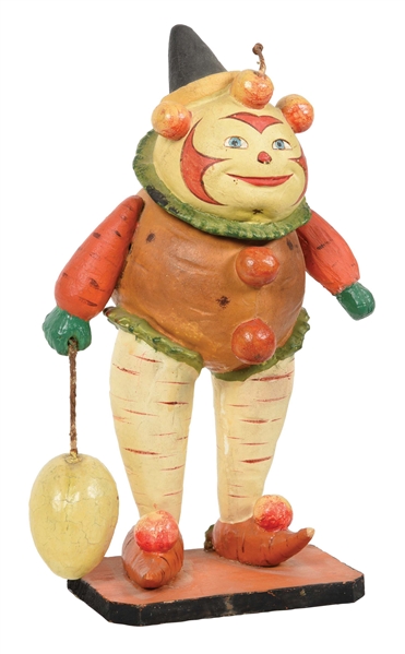 EXTREMELY RARE HALLOWEEN VEGETABLE MAN CANDY CONTAINER. 