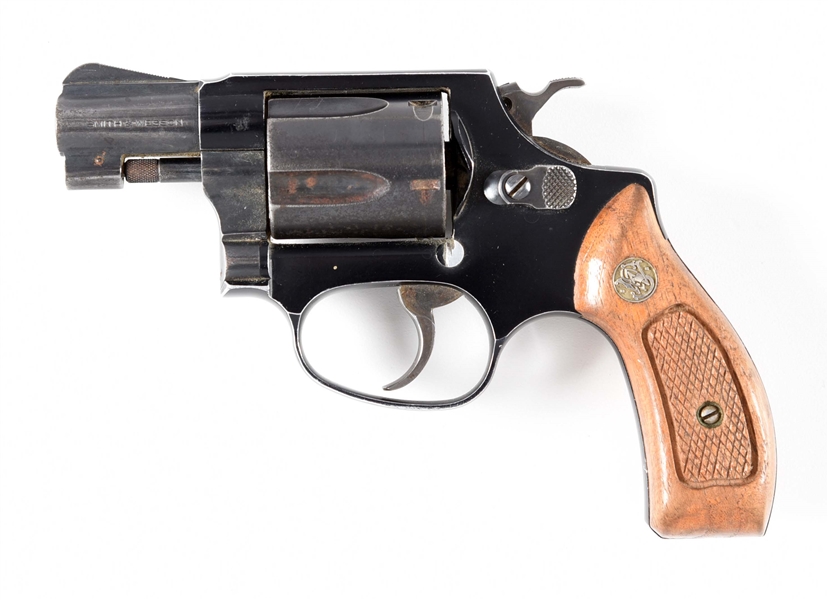 (M) SMITH & WESSON MODEL 37-2 AIRWEIGHT DOUBLE ACTION .38 REVOLVER.