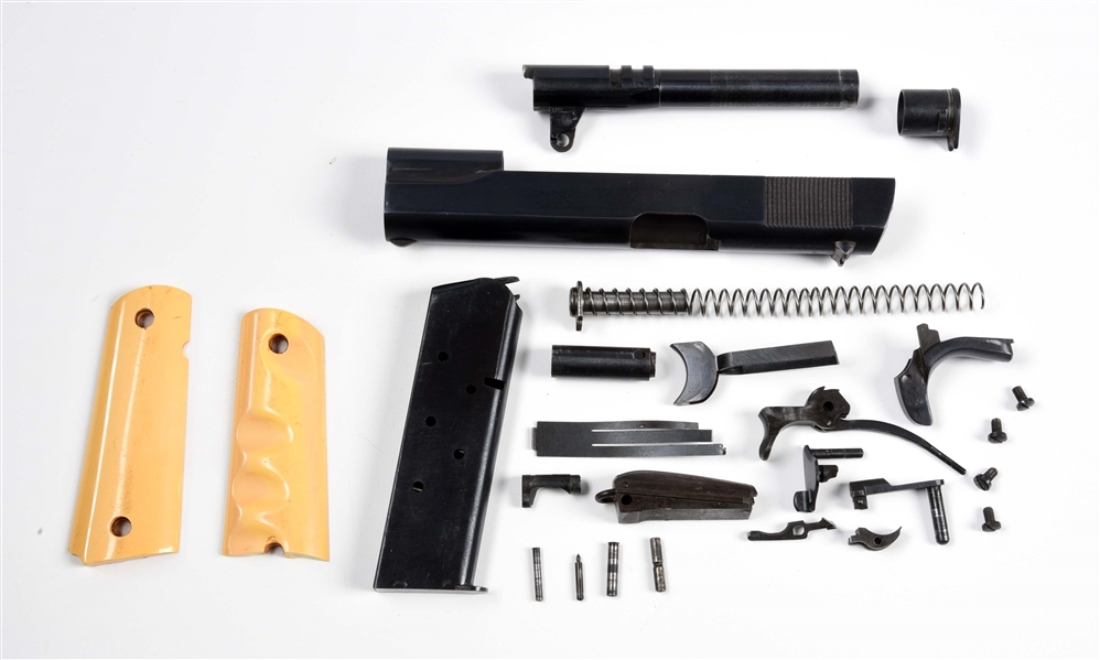 COMPLETE 1911A1 .45 ACP PARTS KIT WITHOUT FRAME.