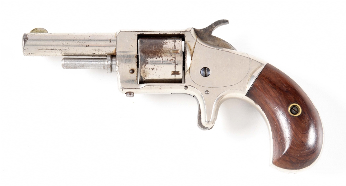 (A) WHITNEY "MONITOR" MARKED SINGLE ACTION POCKET REVOLVER IN .22 SHORT.