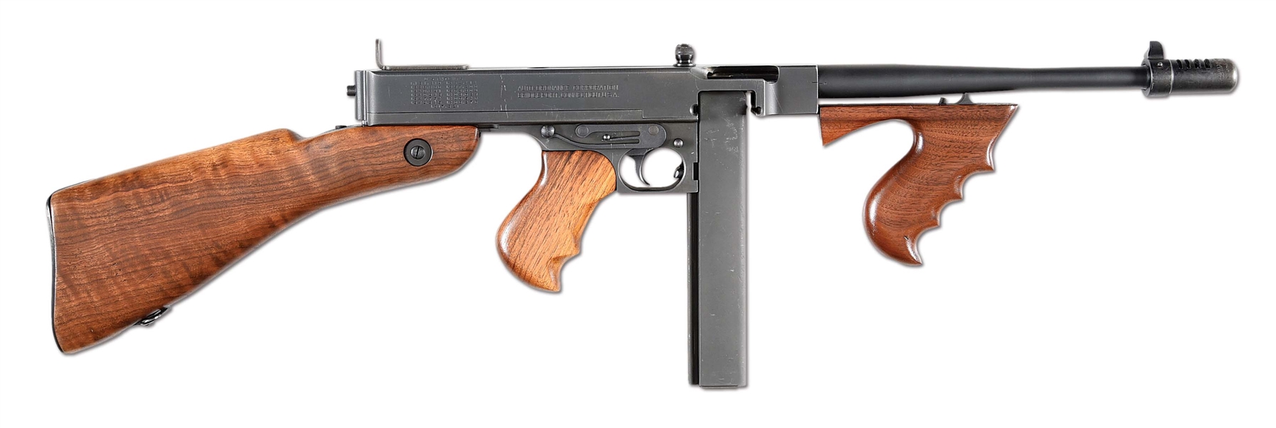 (N) VERY ATTRACTIVE AUTO ORDNANCE THOMPSON MODEL 1928 AC MACHINE GUN (CURIO & RELIC).
