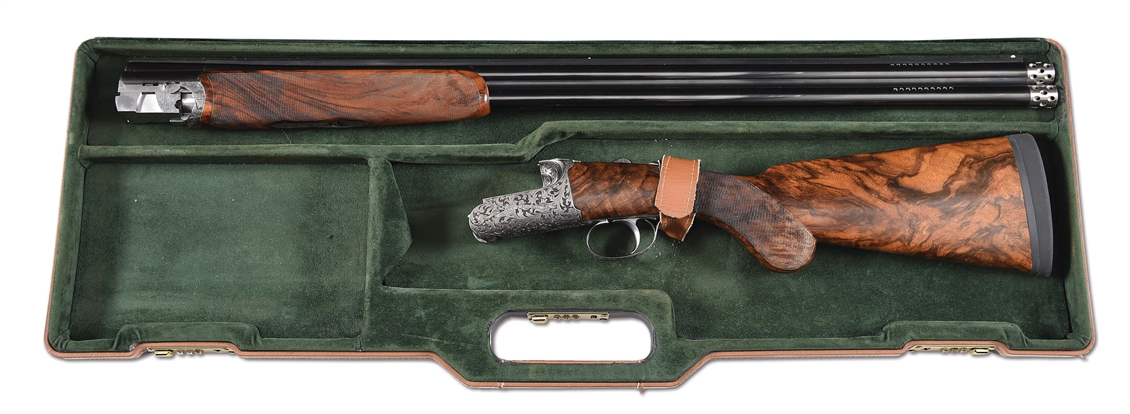 (M) ABBIATICO AND SALVINELLI EXCALIBUR 20 BORE OVER-UNDER SHOTGUN ENGRAVED BY BONSAI, WITH CASE.