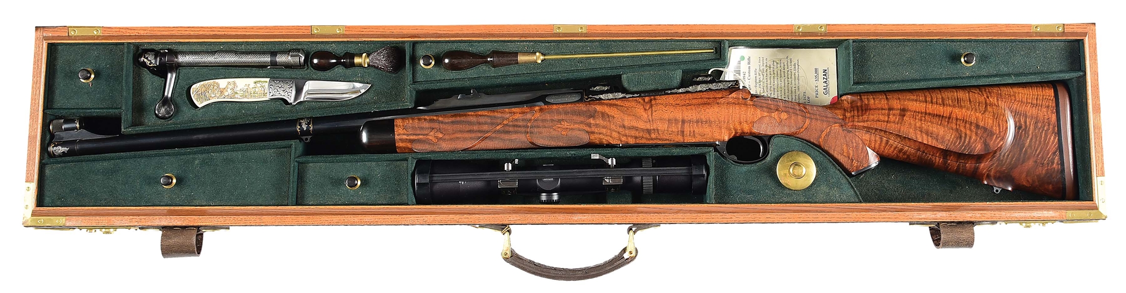 (M) BOLLIGER SIGNATURE SERIES RIFLE IN .375 H&H MAGNUM WITH CASE.