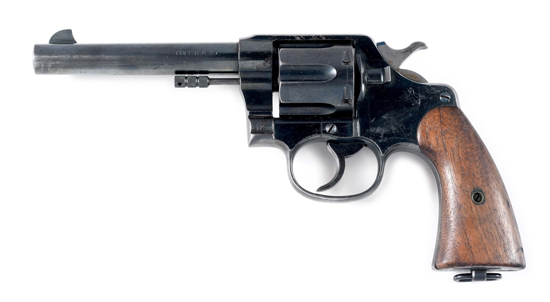 (C) COLT ARMY MODEL 1909 .45 DOUBLE ACTION REVOLVER (1911). 