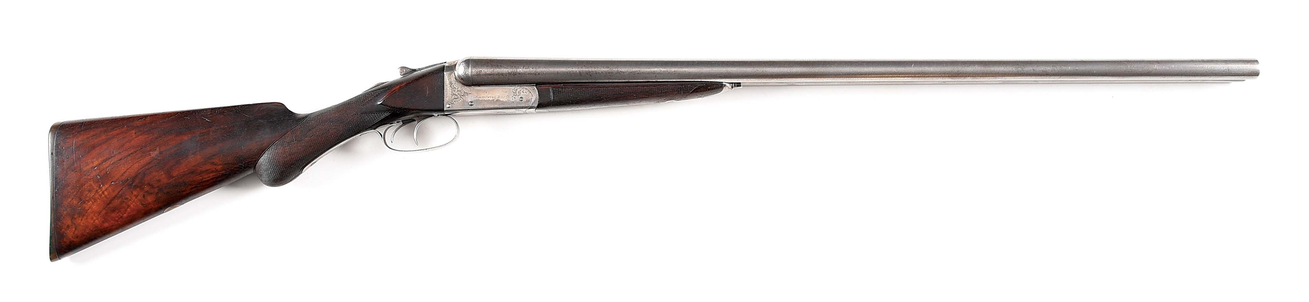 (A) REMINGTON MODEL 1894 SIDE BY SIDE C GRADE SHOTGUN.
