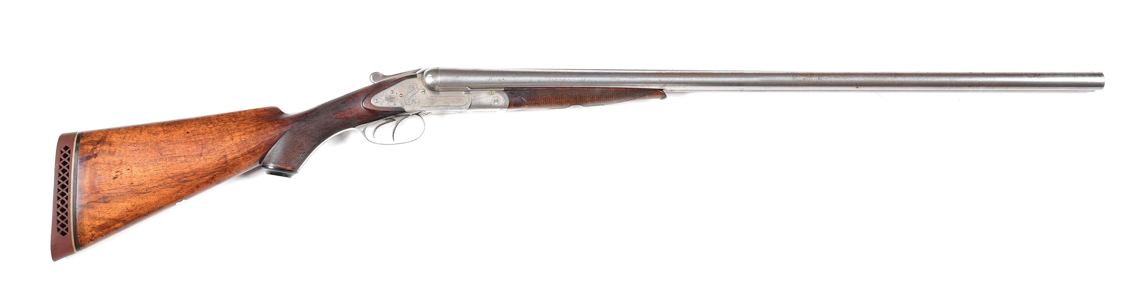 (A) RARE SNEIDERS PATENT 12 BORE HAMMERLESS SIDE BY SIDE SHOTGUN.