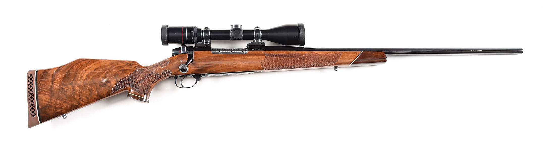 (M) WEATHERBY MARK V BOLT ACTION RIFLE IN .340 WEATHERBY MAGNUM.