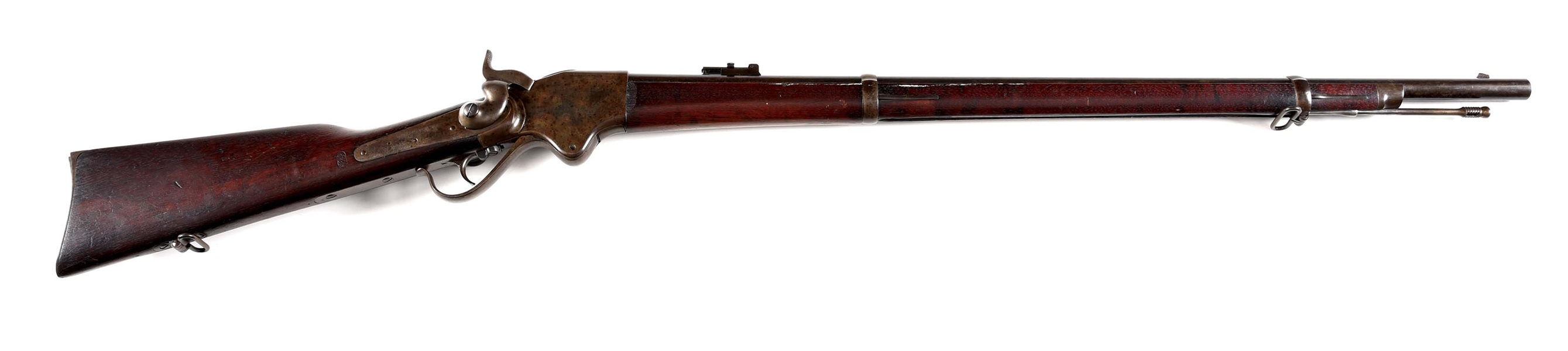 (A) SCARCE SPENCER MODEL 1871 CONVERSION REPEATING RIFLE.