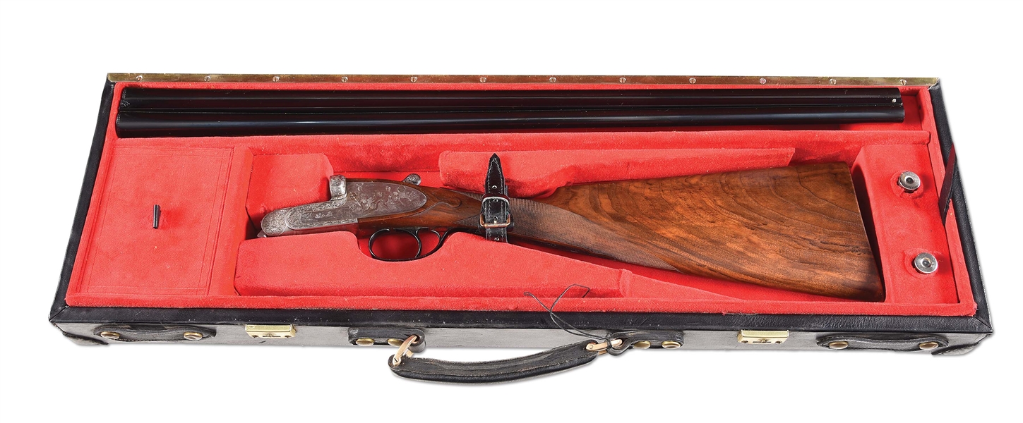 (M) FAMARS DIANA 28 BORE SIDE BY SIDE SHOTGUN WITH CASE. 