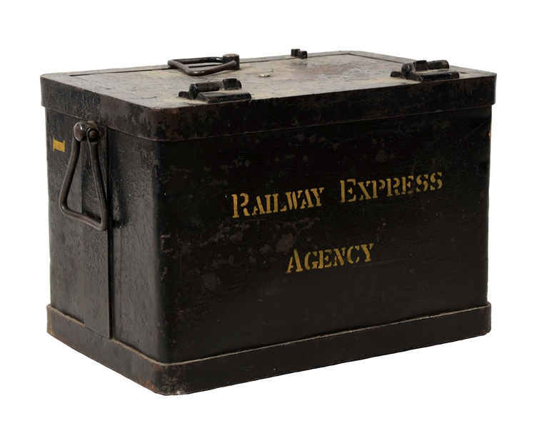 RAILWAY EXPRESS AGENCY RAILROAD STRONG BOX.