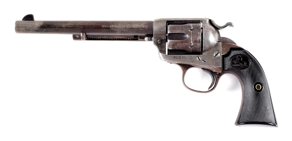 (C) COLT BISLEY SINGLE ACTION REVOLVER CHAMBERED IN .32 S&W (1904).