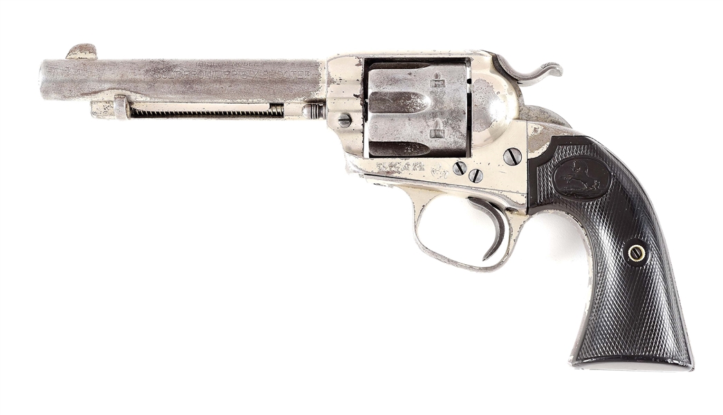 (C) COLT BISLEY FRONTIER SIX SHOOTER SINGLE ACTION REVOLVER (1904).