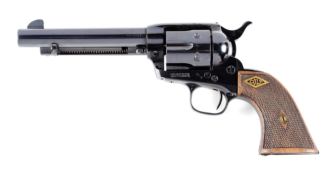 (C) REFINISHED COLT SINGLE ACTION ARMY REVOLVER (1920).